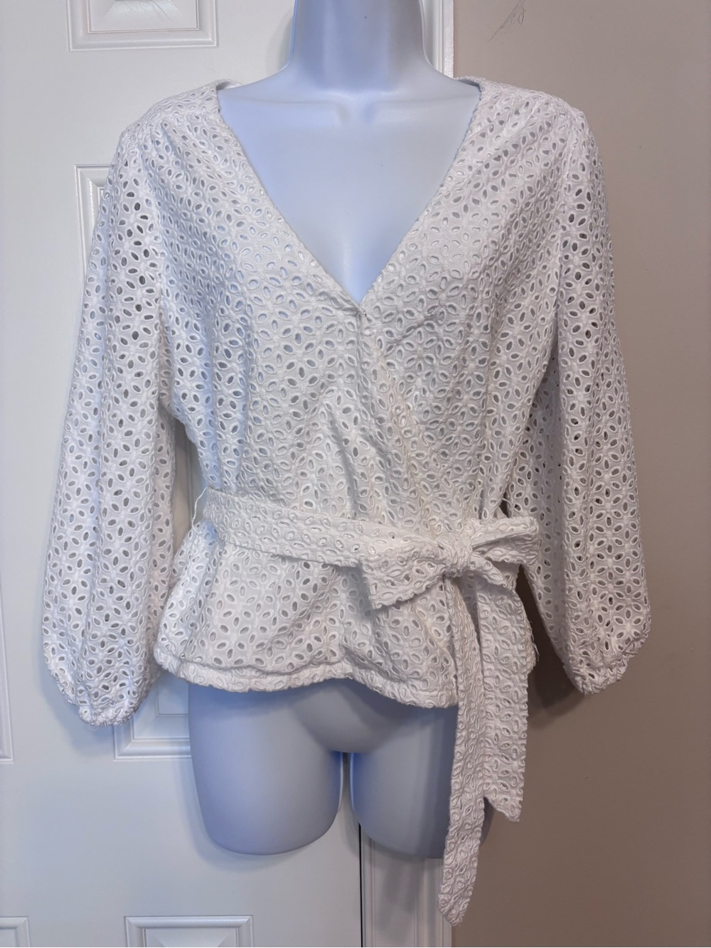 Anthropologie Greylin Eyelet Top
